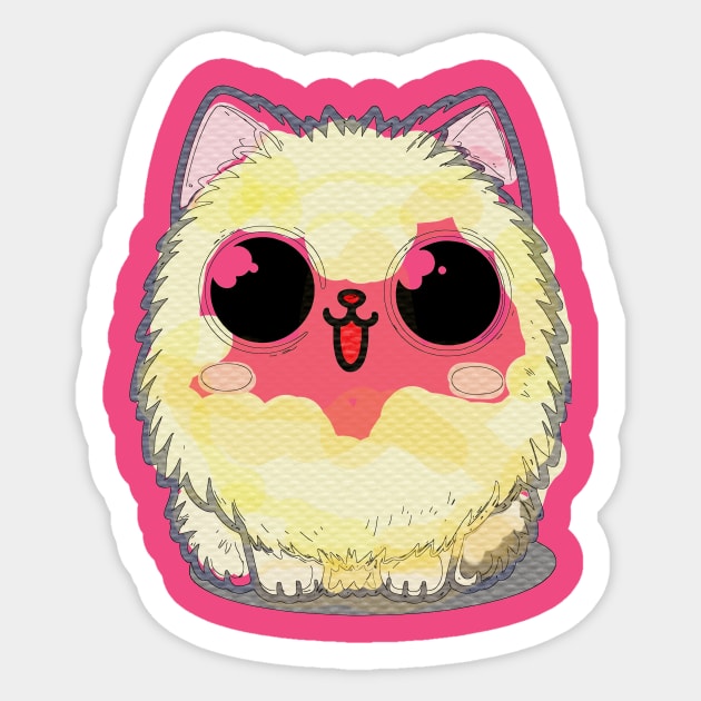 A Fuzzy Friend with Endless Charm Sticker by DigitaFix